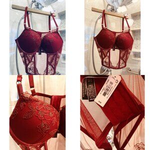 Victoria's Secret Corset 34B Very Sexy Push-Up Collection Midnight Affair